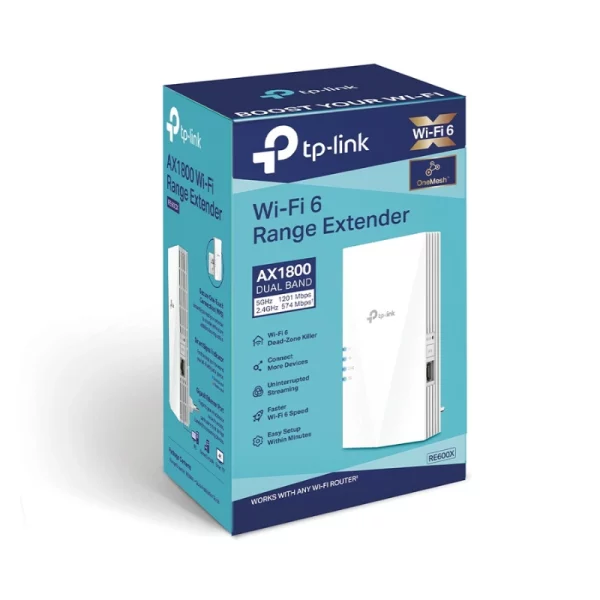 REPETEUR WIFI TP Link RE600X(EU) AX1800 2 Antennes internes 6