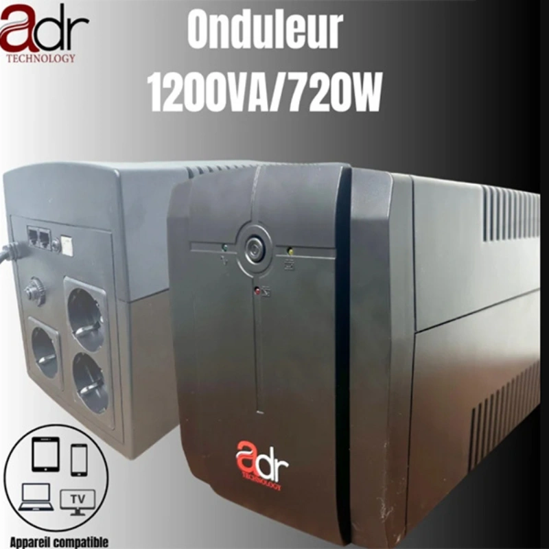 Onduleur ADR 500 – 1200VA / 720W / 3 Prises FR 1 Onduleur ADR 500 – 1200VA 720W avec 3 prises FR 1