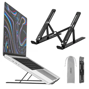 Support Laptop en Aluminium Noir