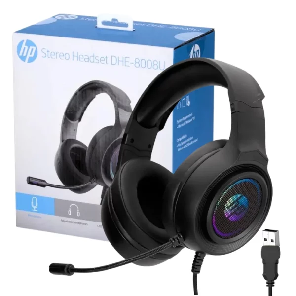 casque hp gaming rgb usb DHE 8008U 1