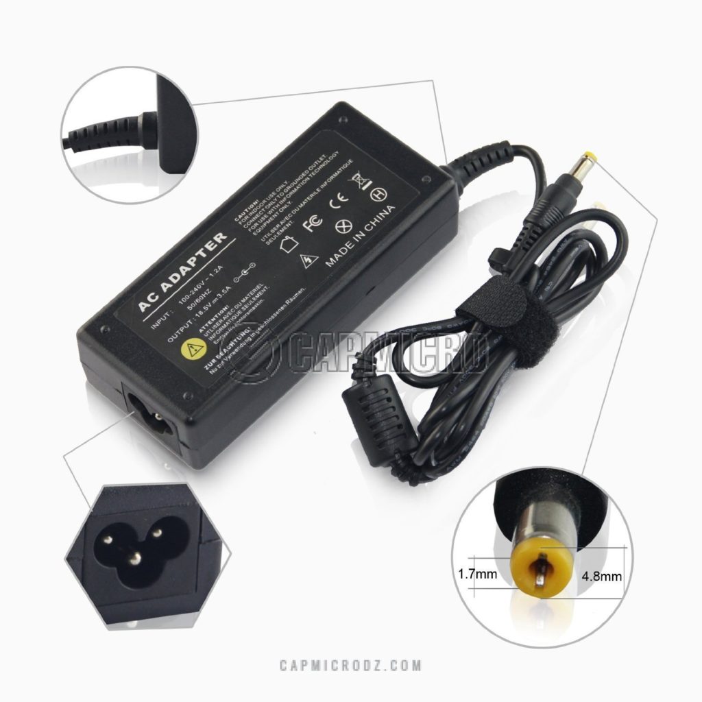 Chargeur HP 19.5V 2.31A PIN FICHE BLEU (4.5 X 3.5) - CAPMICRO