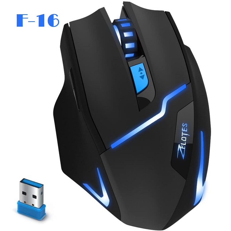 Souris Sans-Fil Zelotes F-16 Gaming jusqu'à 2400 DPI image #00