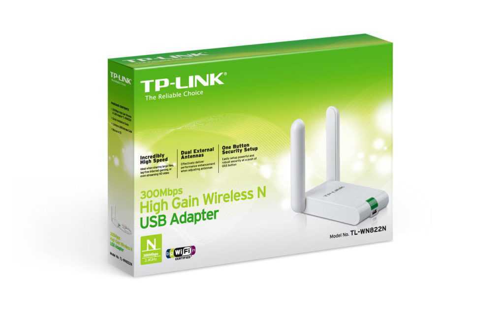 TL-WN822N, Adaptateur USB WiFi à gain élevé 300 Mbps